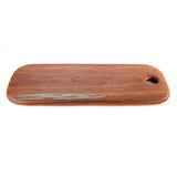Treestump Mesquite and Turquoise Serving Board