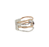 J & I Triple Floating Stone Ring