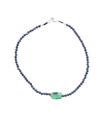 Margaret Solow Blue sapphire & Emerald Bracelet