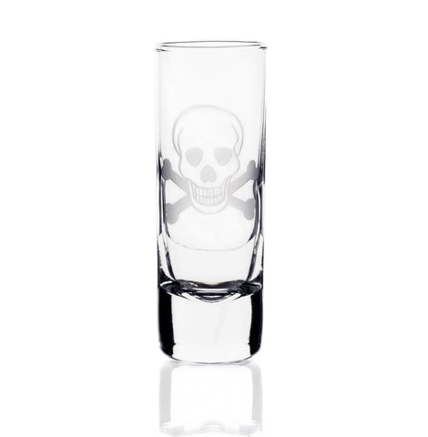 Rolf Glass Skull & Bones Shot Glass
