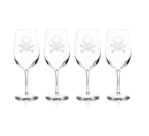Rolf Glass Skull & Bones Wine Glass