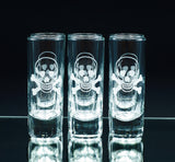 Rolf Glass Skull & Bones Shot Glass