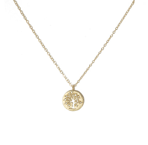 Victoria Cunningham 14K Tree of Life Necklace