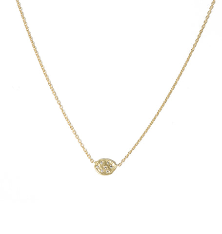 Victoria Cunningham 14K Pave Flake Necklace