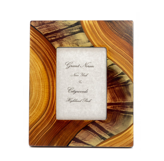 Handpainted "Redwood" Picture Frame