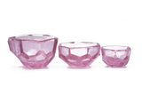 Vitreluxe Crystal Cut Bowl Rose