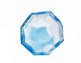 Vitreluxe-Molded Crystal Bowl Large Aqua