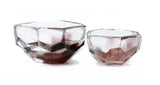 Vitreluxe Crystal Cut Bowl Plum