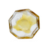 Vitreluxe Crystal Cut Bowl Amber