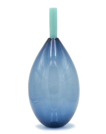 Handblown Teardrop Tube Top Vessel