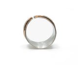 J&I Wide Silver Ring