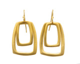 Philippa Roberts Gold Satin Earrings