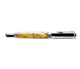 Pen-Ambrosia Burl Magnetic Cap Rolling Writer