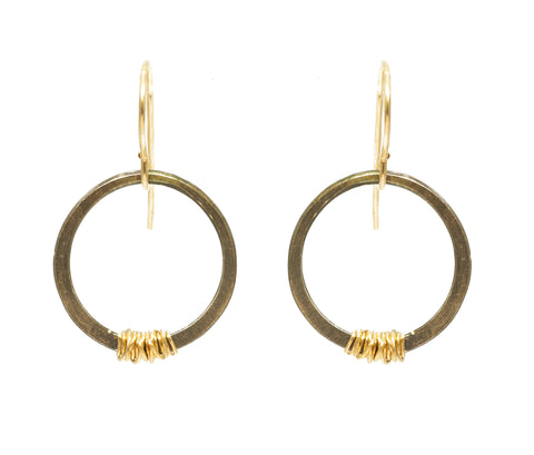 J&I Mini Ox with Gold Wrap Hoops