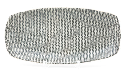 Terrafima Oblong tray charcoal strata