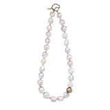 Julie Cohn Cloud Pearl Bronze Necklace