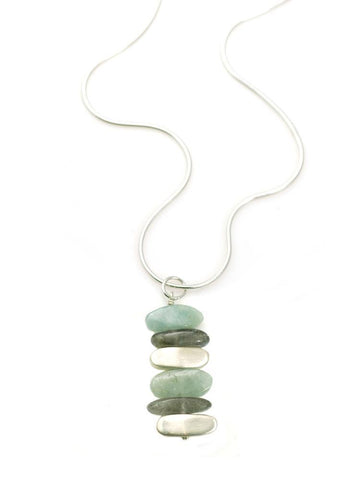 Philippa Roberts Labradorite Aqua & Sterling Necklace