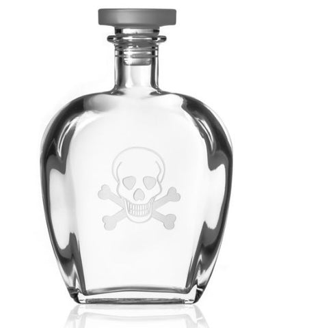 Rolf Glass Skull & Bones Decanter