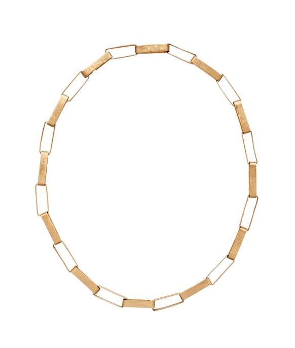 Bronze Paper Clip Necklace