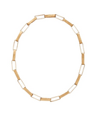 Julie Cohn Paper Chain Bronze Link Necklace
