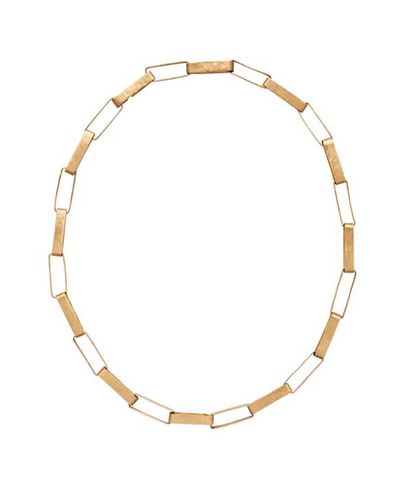 Julie Cohn Paper Chain Bronze Link Necklace