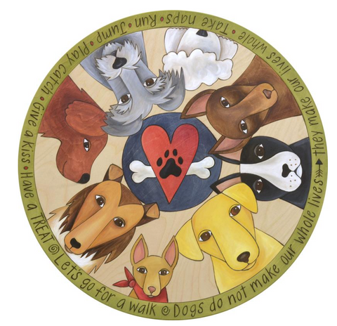 Sticks, Sincerely "Life with Dogs" Lazy Susan