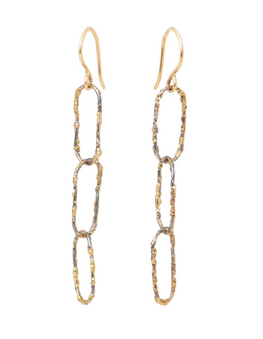 Kate Maller Dusted Chain Link Earrings