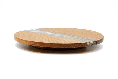 Treestump Riverstone and Mesquite Large Lazy Susan