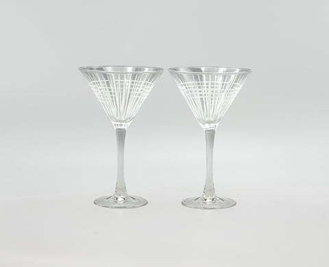 Rolf Glass Skull & Bones Martini Glasses - Single Glass