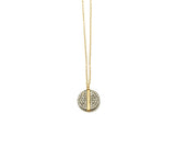 Dana Kellin Fine Circular Pave Diamond Necklace