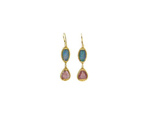 Dana Kellin Fine Opal & Ruby Earring