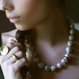 Julie Cohn Cloud Pearl Bronze Necklace