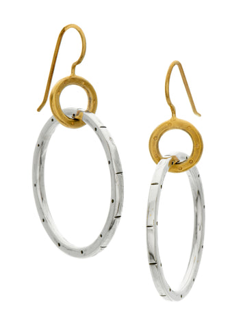 Jodi Rae Mixed Metals Hoop Earrings