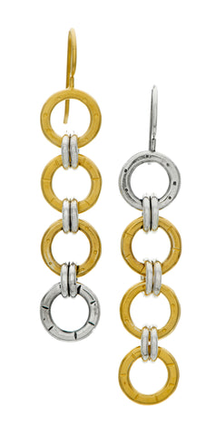 Jodi Rae Mixed Metal Chain Link Earrings